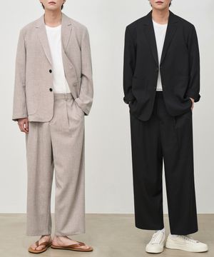 [여름셋업] 라이크 린넨 오버핏 블레이저 셋업