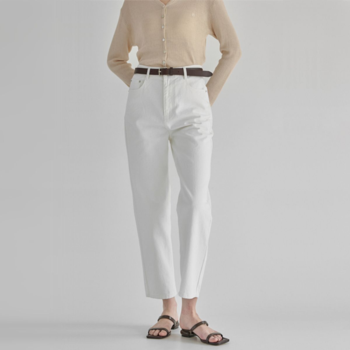 아틀리에 나인(ATELIER NAIN) NORMAL SLIM STRAIGHT DENIM PANTS(S-PT-5400)