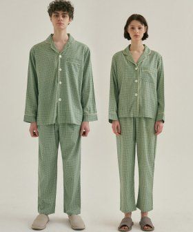 ◆JO'S LOUNGE◆ Modal Couple Pistachio Pajama Set Pistachioc MODAL] (couple) Pistachio Pajama Set - JO'S LOUNGE