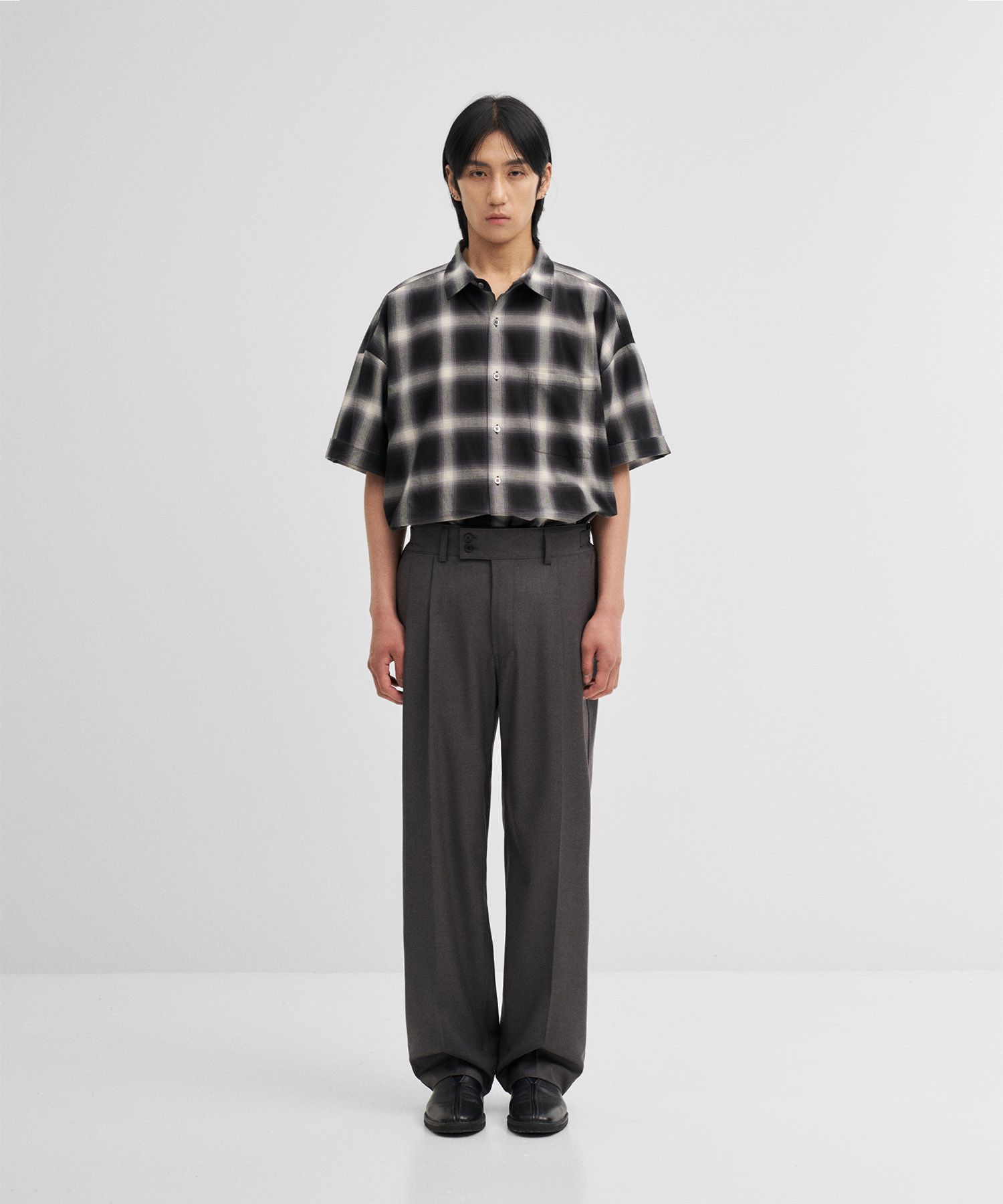 MUSINSA | ANOTHER OFFICE [SS] Santiago Slacks Standard (Heather Gray)