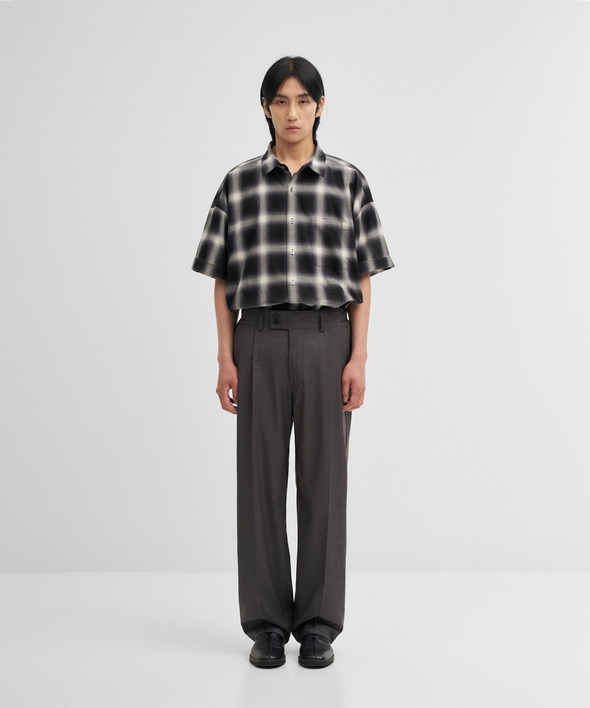어나더 오피스(ANOTHER OFFICE) [SS] Santiago Slacks Standard (Heather Gray)