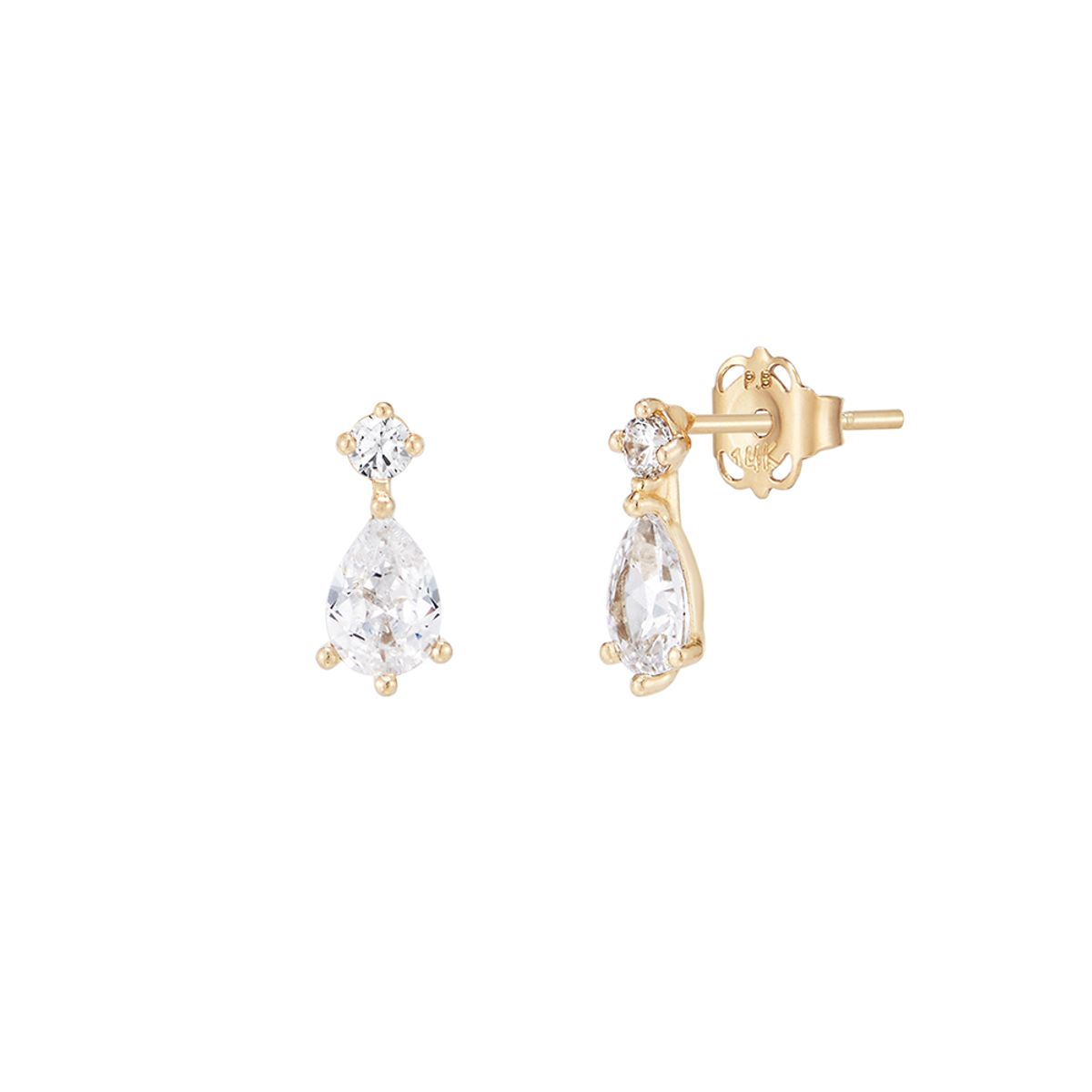 폴브리알(PAUL BRIAL) 14K 워터 드롭 귀걸이 PFGE0009