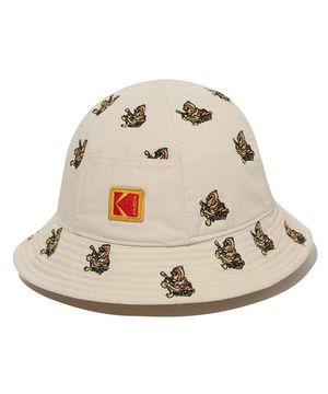 패턴 버킷햇 IVORY