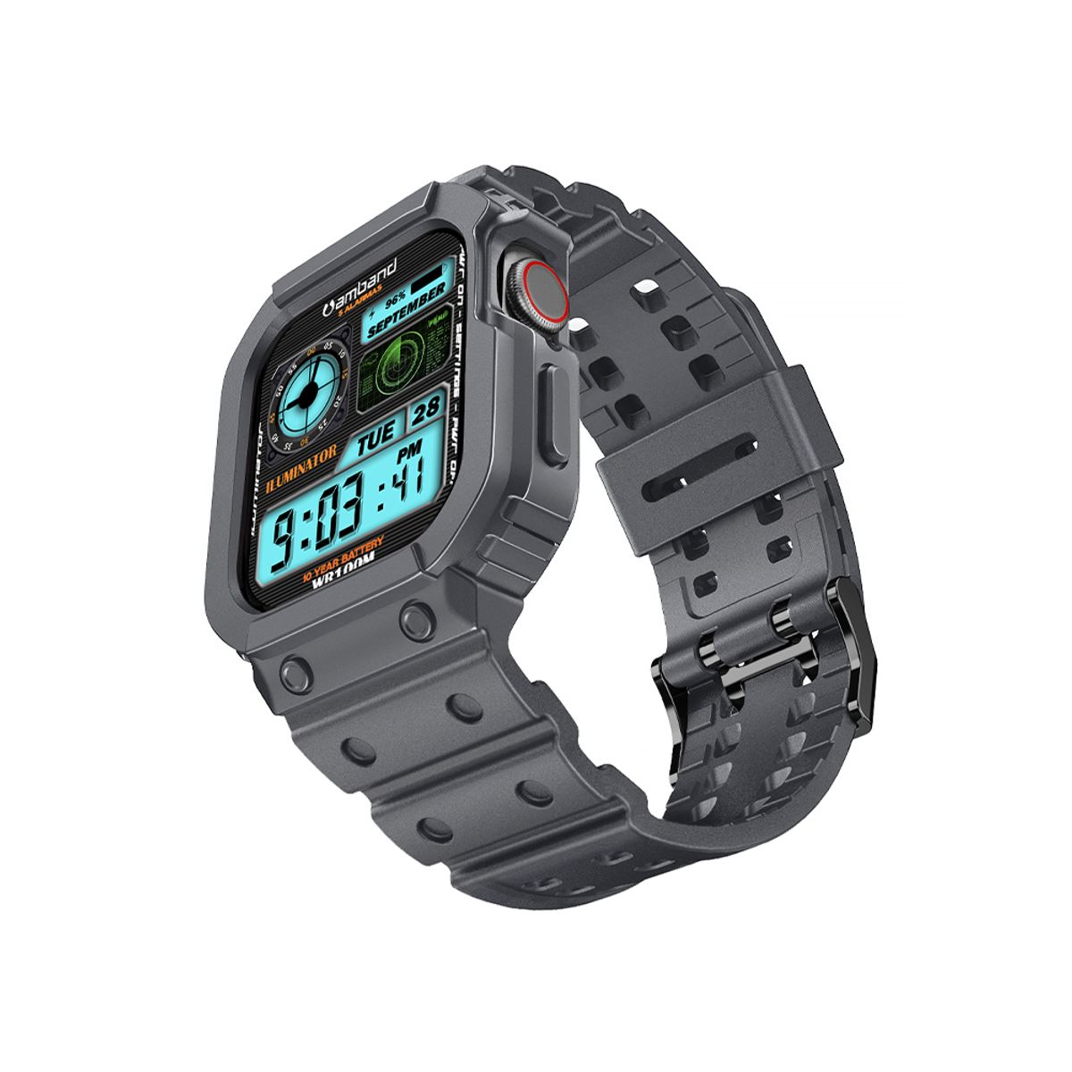암밴드(AMBAND) 무빙 포트리스 스포츠 그레이 / 애플워치 스트랩 케이스 42 / 44mm