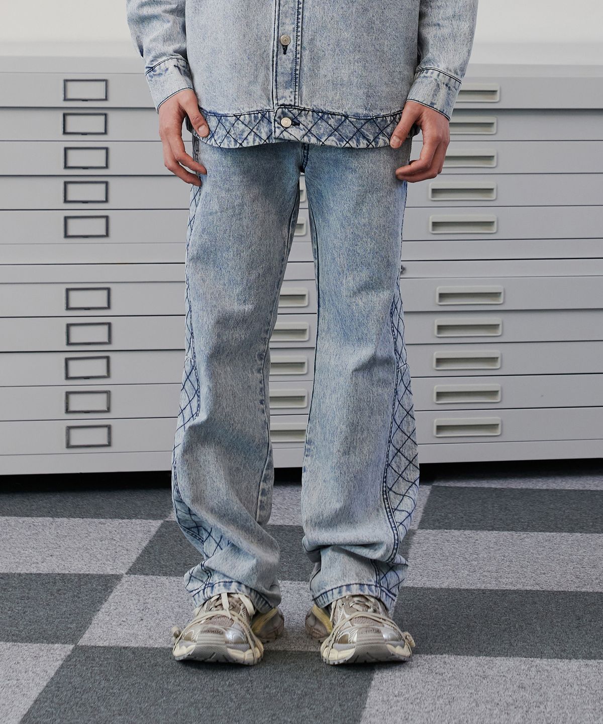디메이든(DEMADEN) NAPALAKA DENIM PANTS ICE