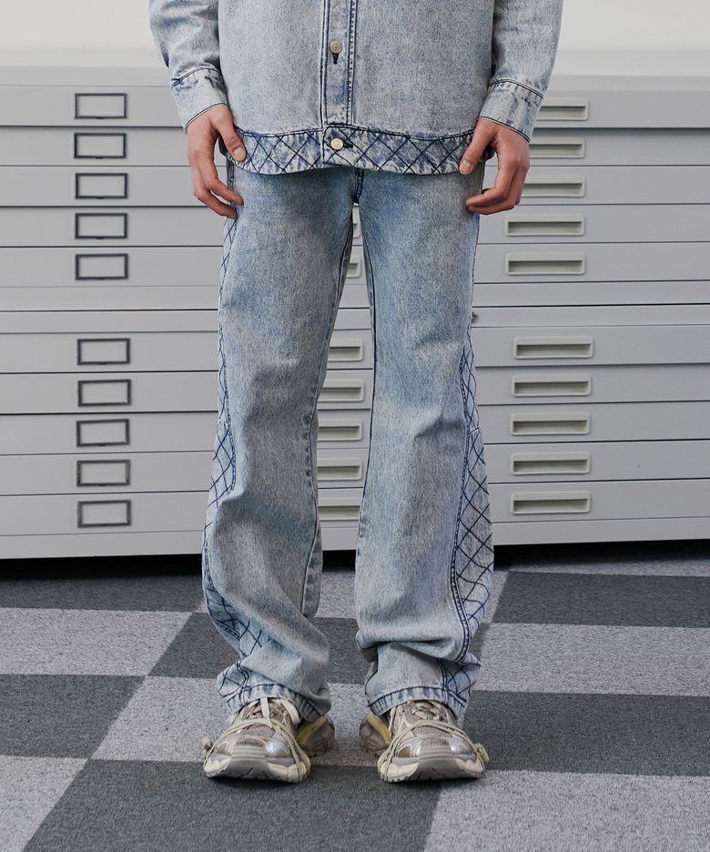 NAPALAKA DENIM PANTS ICE