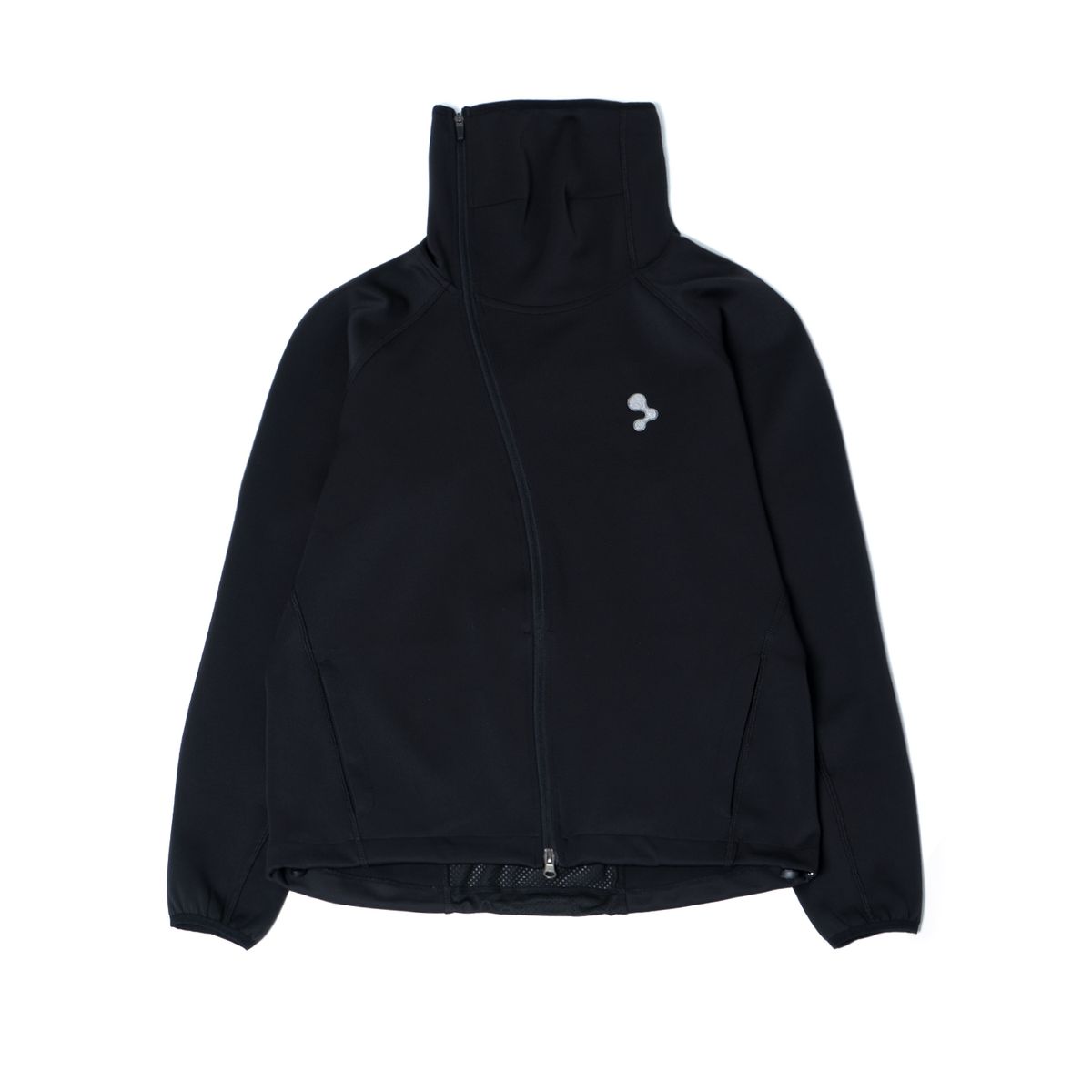 퓨처랩(FUTURE LAB) CURVED ZIP UP - BLACK