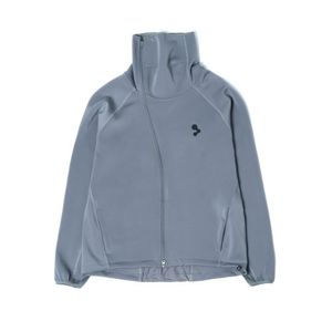 CURVED ZIP UP - GREY