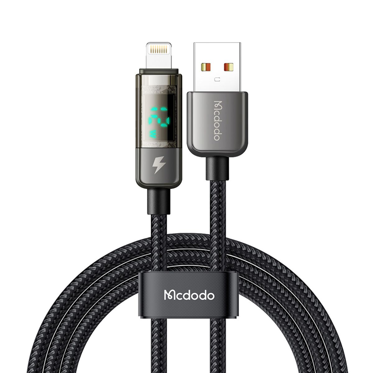 맥도도(MCDODO) 아이스 디스플레이 자동전류차단 USB-A to 8핀 고속충전 케이블 CA362
