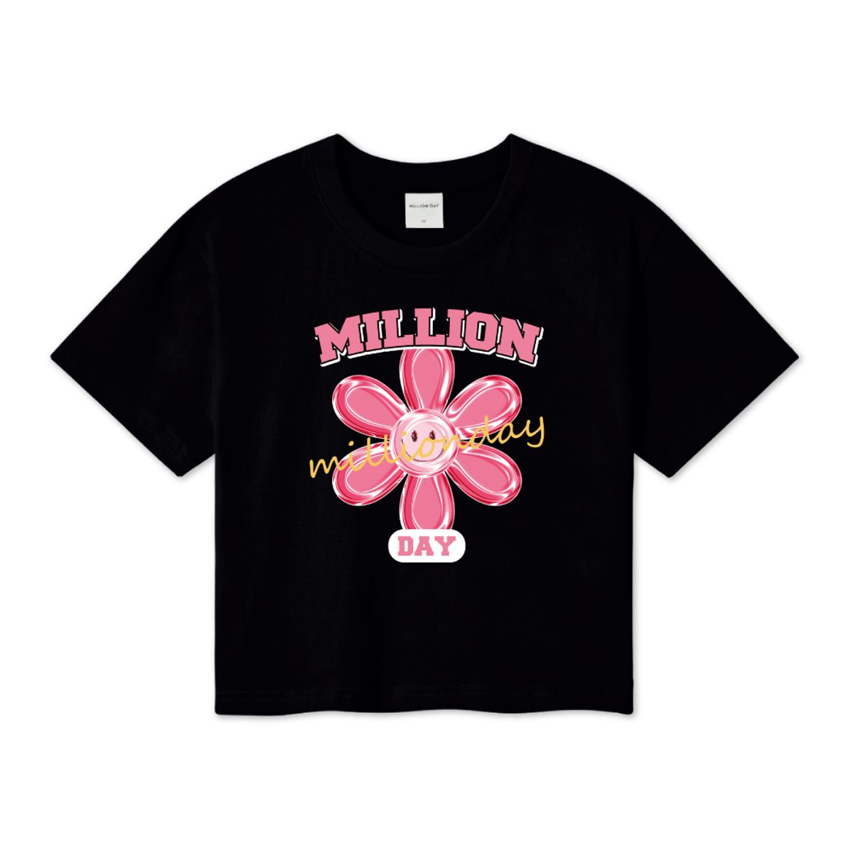 밀리언데이(MILLION DAY) MILLION CHARM CROP T-SHIRT