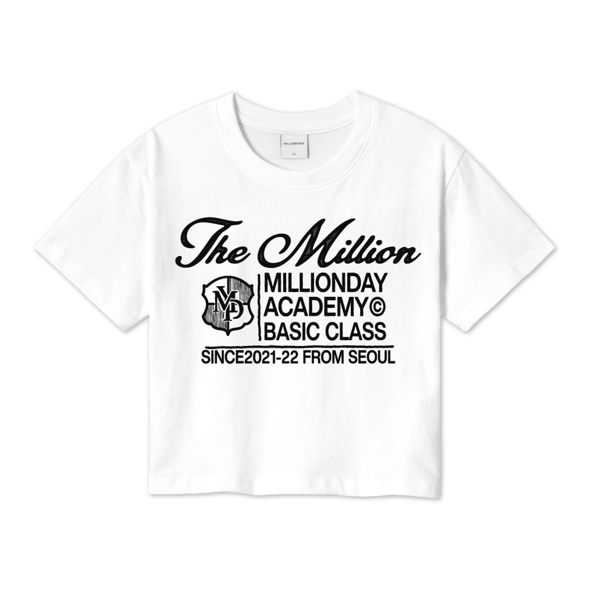 밀리언데이(MILLION DAY) MILLION BRIT CROP T-SHIRT