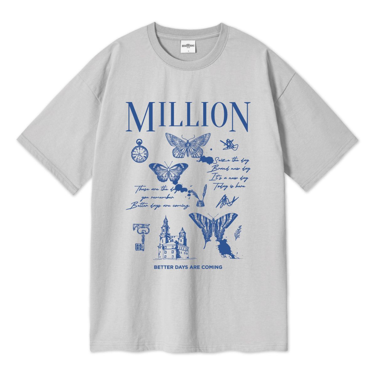 밀리언데이(MILLION DAY) MILLION TIME OVER T-SHIRT