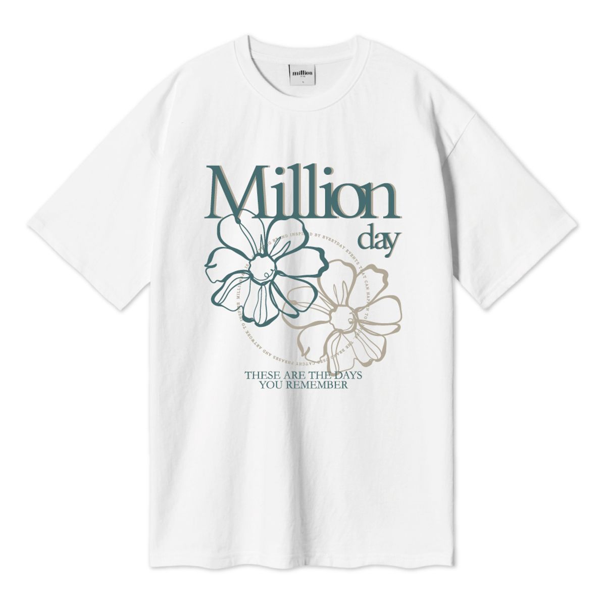 밀리언데이(MILLION DAY) MILLION BLOSSOM OVER T-SHIRT