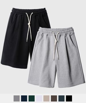 [2PACK] 플레시 썸머 원턱 하프팬츠 8종 2PACK SOSP2483