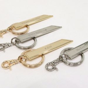 레이저 각인 바 키링-2color