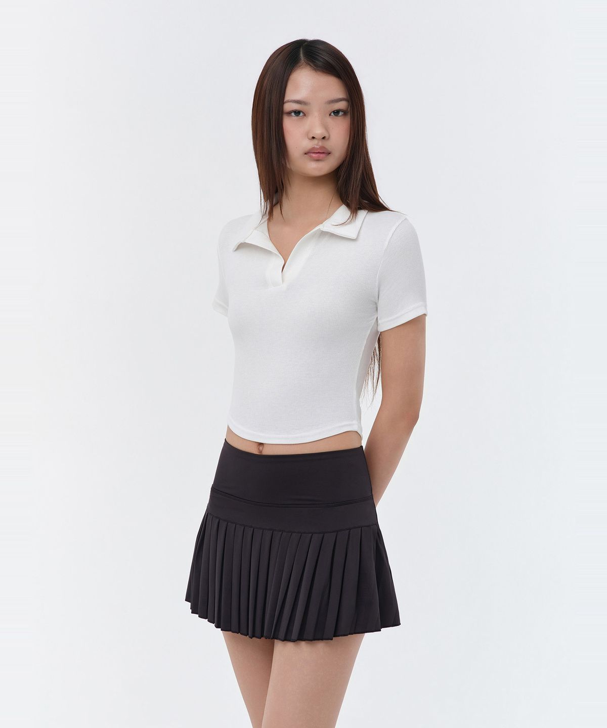 콘치웨어(CONCHWEAR) 오픈카라 베이직 골지티 (6colors)