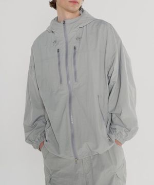 라이트 나일론 윈드브레이커 [그레이]