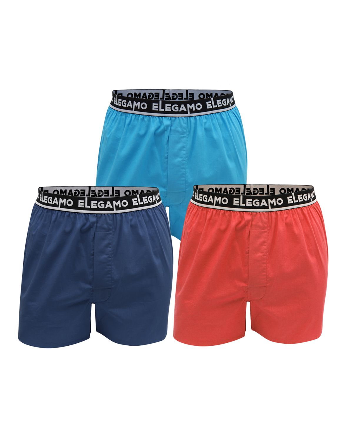 레노마 언더웨어(RENOMA UNDERWEAR) 남성 솔리 평직 트렁크 3매_MC12H61205