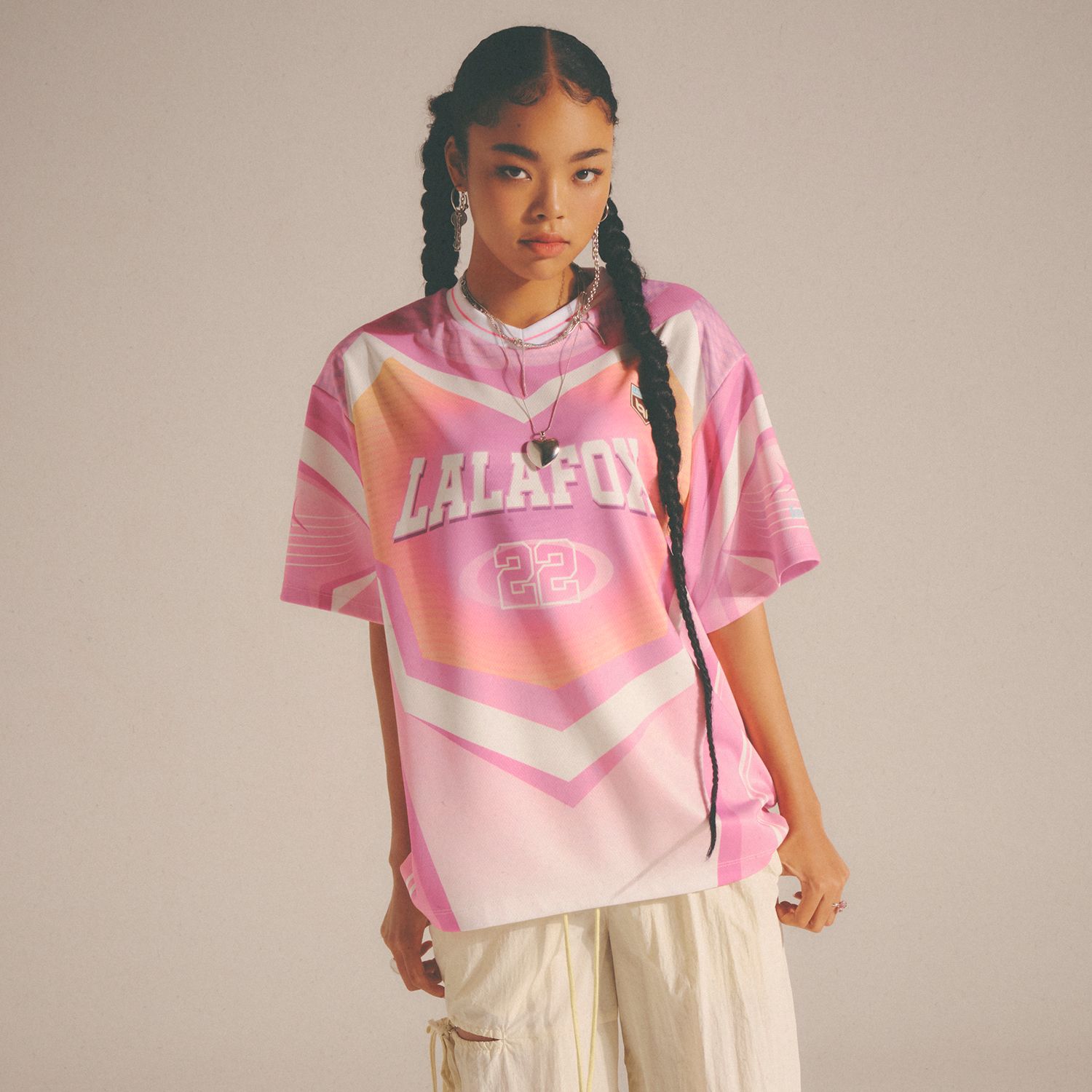 LALAFOX★韓国★人気★LALA SPORTY OVERSIZED JERSEY T-SHIRT MUSINSA | LALAFOX LALA SPORTY OVERSIZED JERSEY T-SHIRT