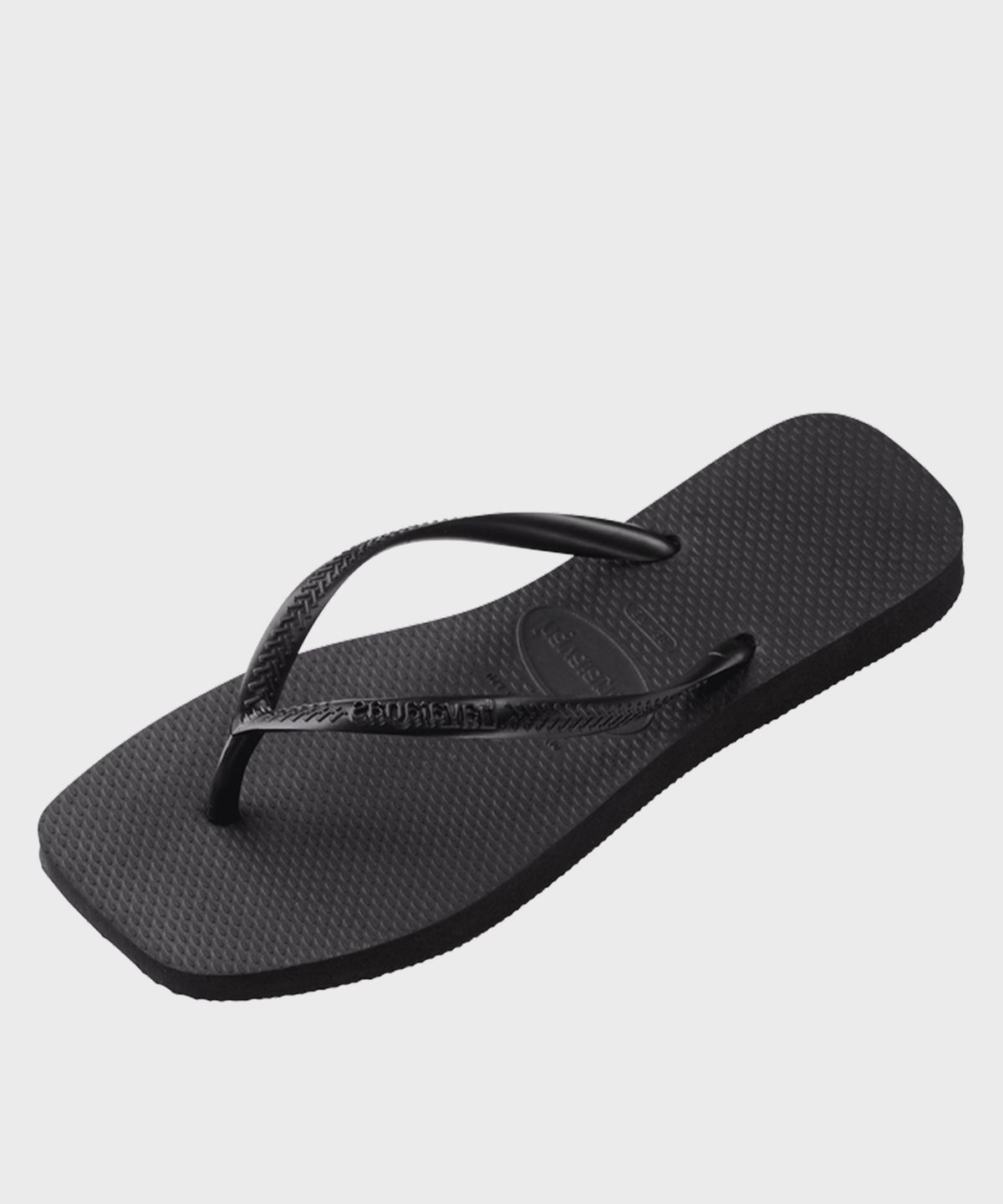 하바이아나스(HAVAIANAS) 슬림 스퀘어 플립플랍 Black