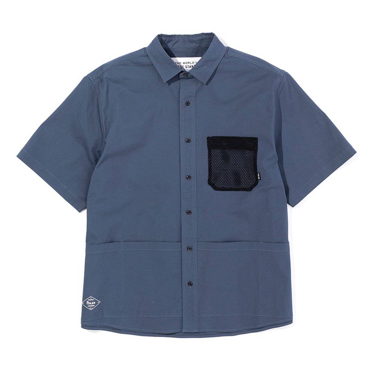 폴러스터프(POLERSTUFF) 스트레치 멀티 포켓 릴렉스핏 셔츠 NAVY