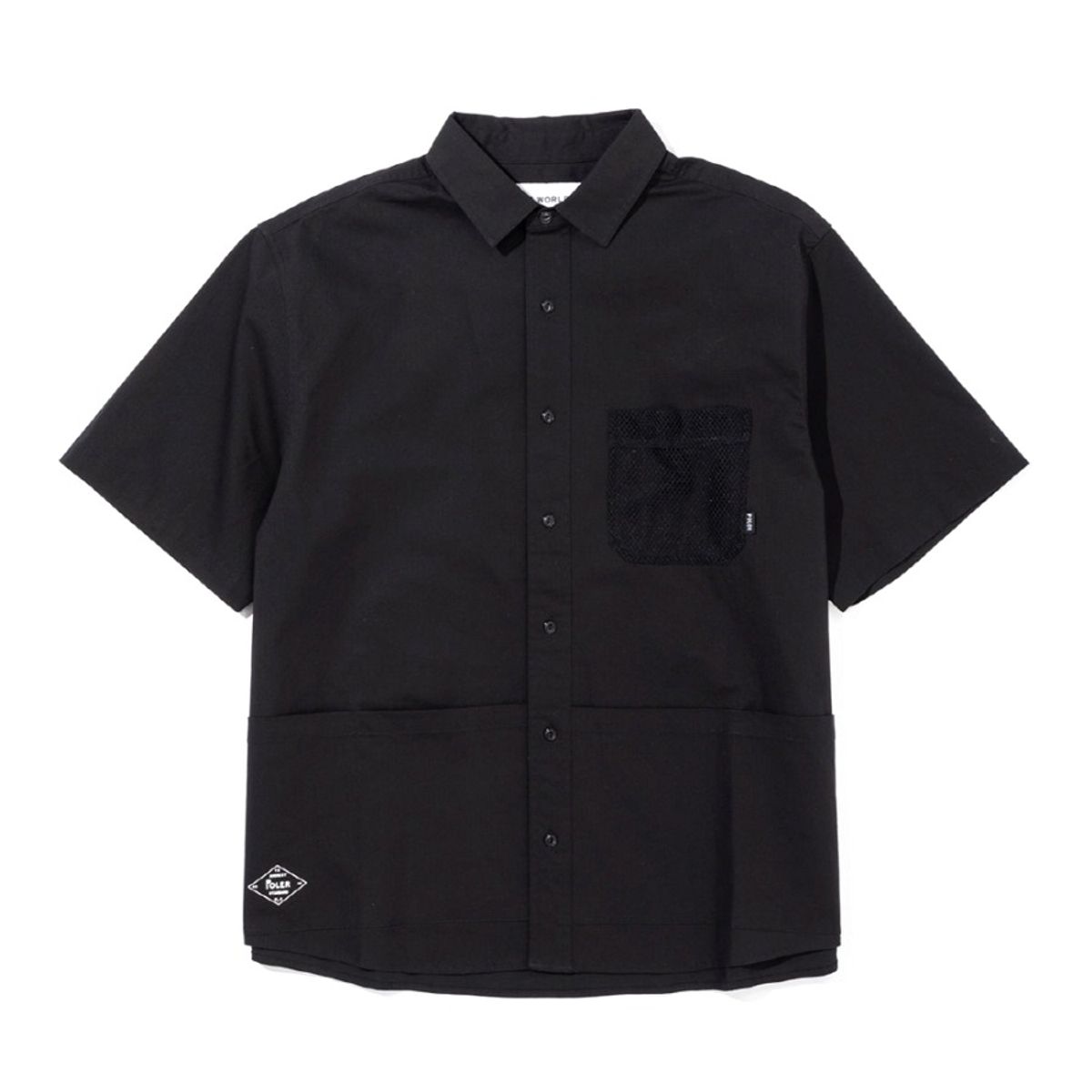 폴러스터프(POLERSTUFF) 스트레치 멀티 포켓 릴렉스핏 셔츠 BLACK