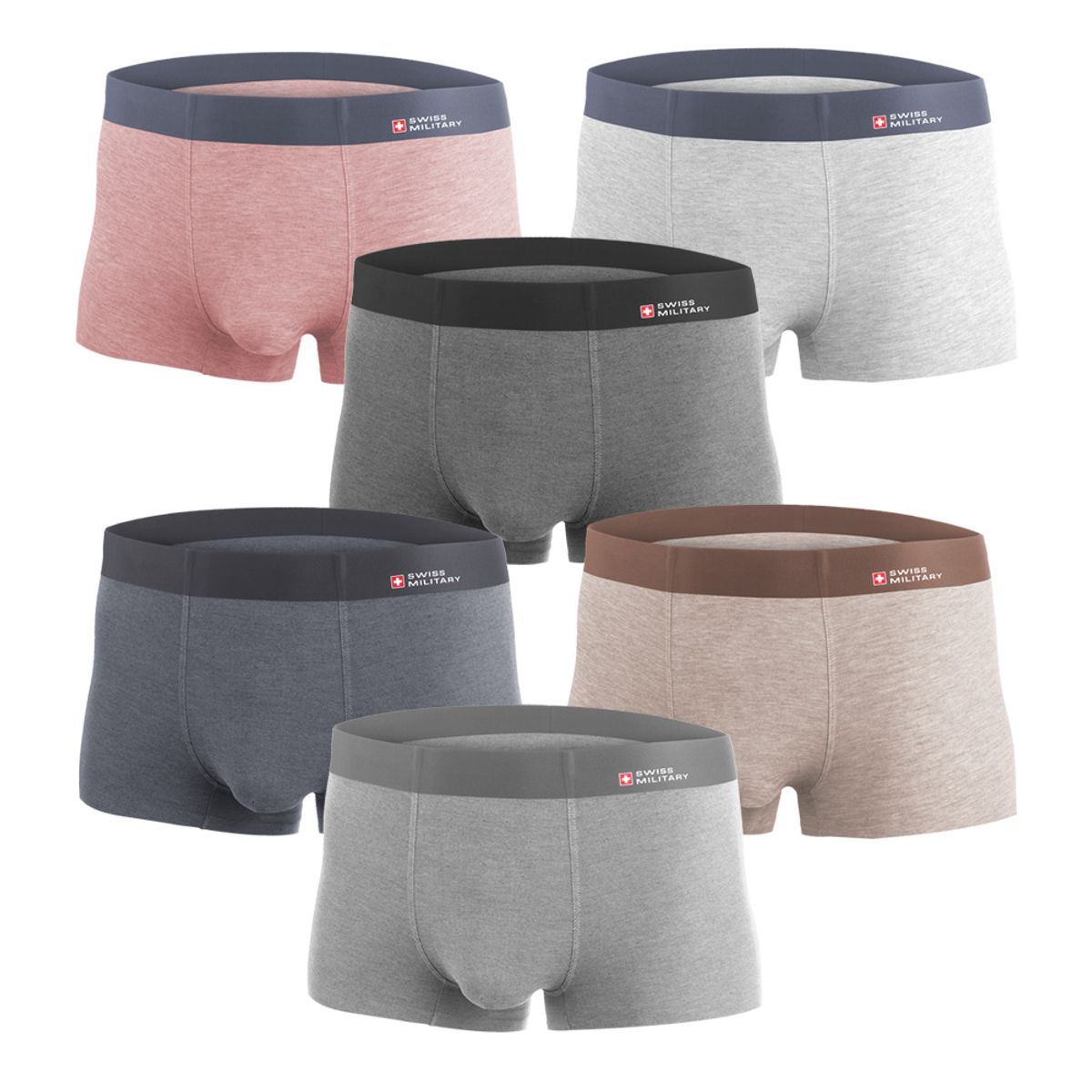 스위스밀리터리 언더웨어(SWISS MILITARY UNDERWEAR) 뱀부 심리스 남자팬티 드로즈 6장 세트