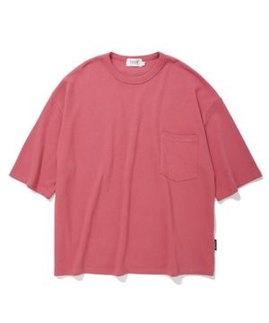 테일러 7부 오버핏 스탠다드 티셔츠 (브릭)