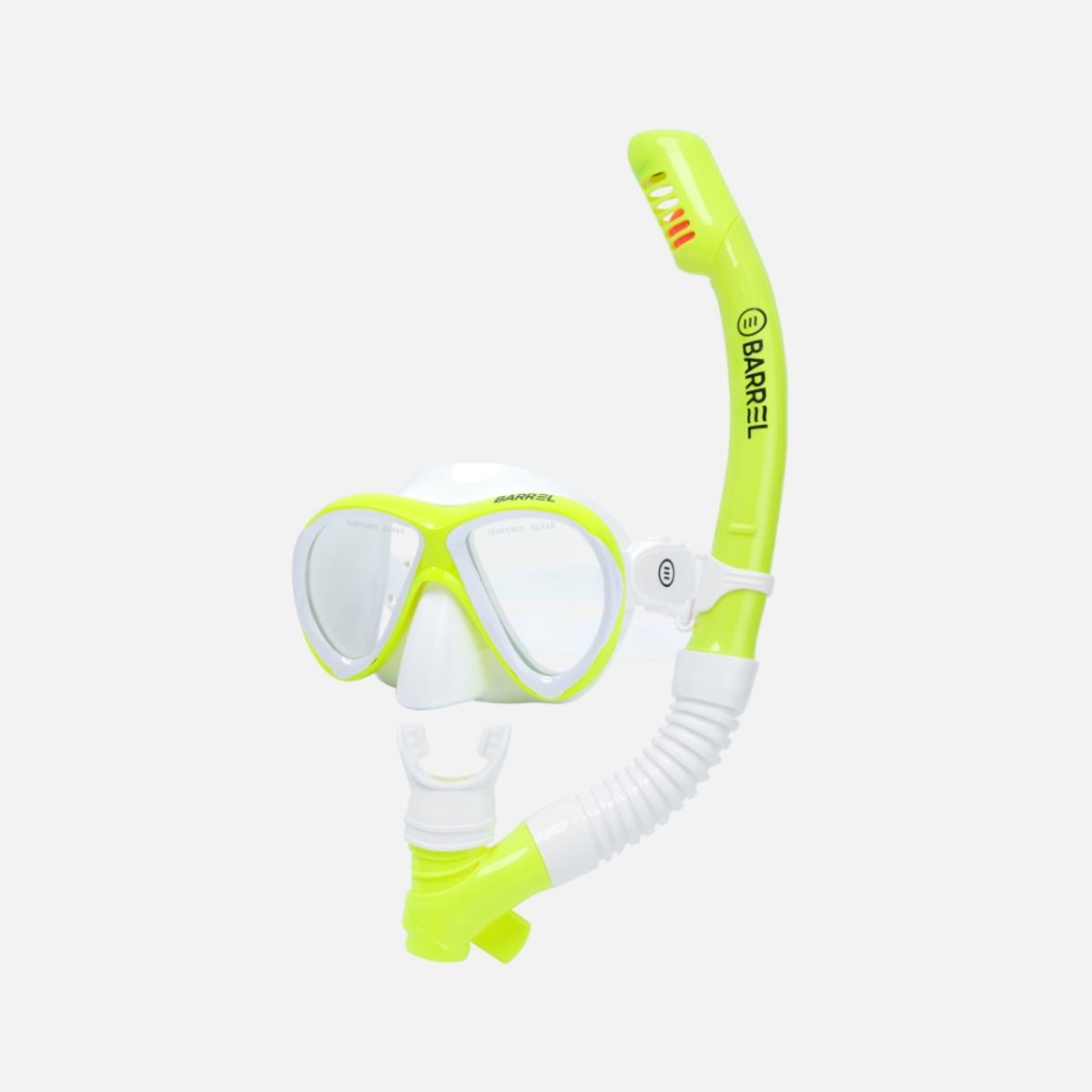 배럴(BARREL) 키즈 스노클 세트 화이트 (B3SKADV001WHT)