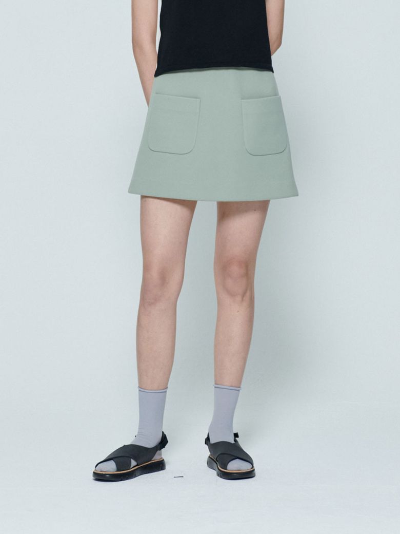 네오프랜 미니 스커트 (Pale Green)