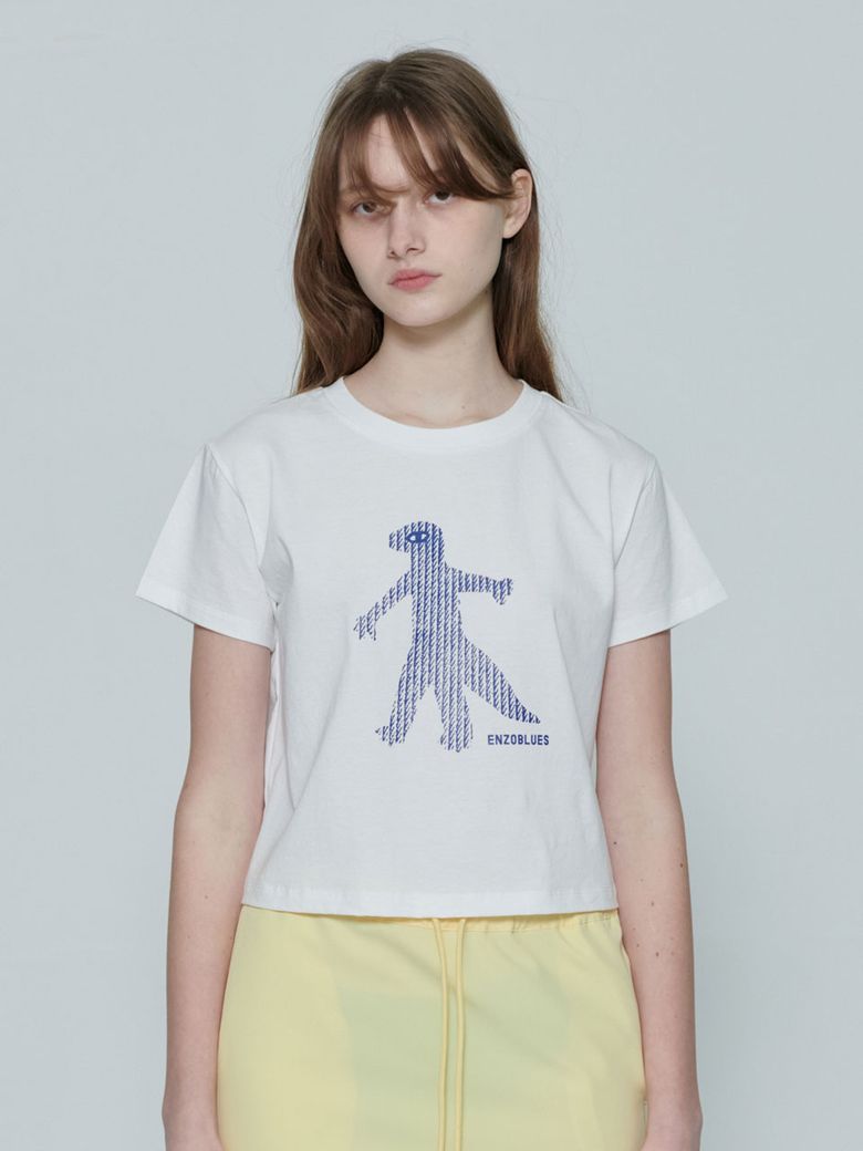 Dinosaur 티셔츠 (White)