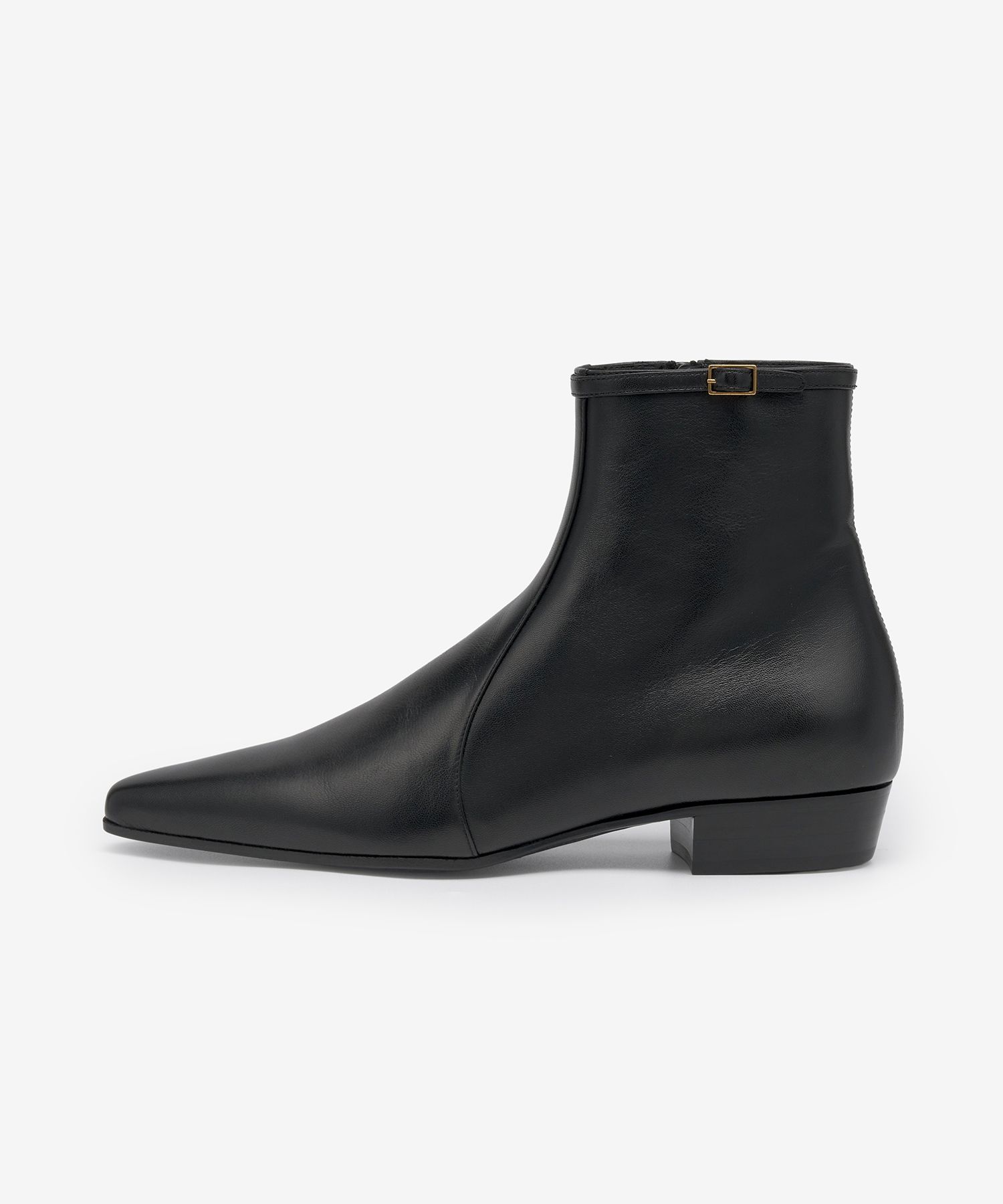 MUSINSA公式 | SAINT LAURENT ARSUN Zipper Boots - Black