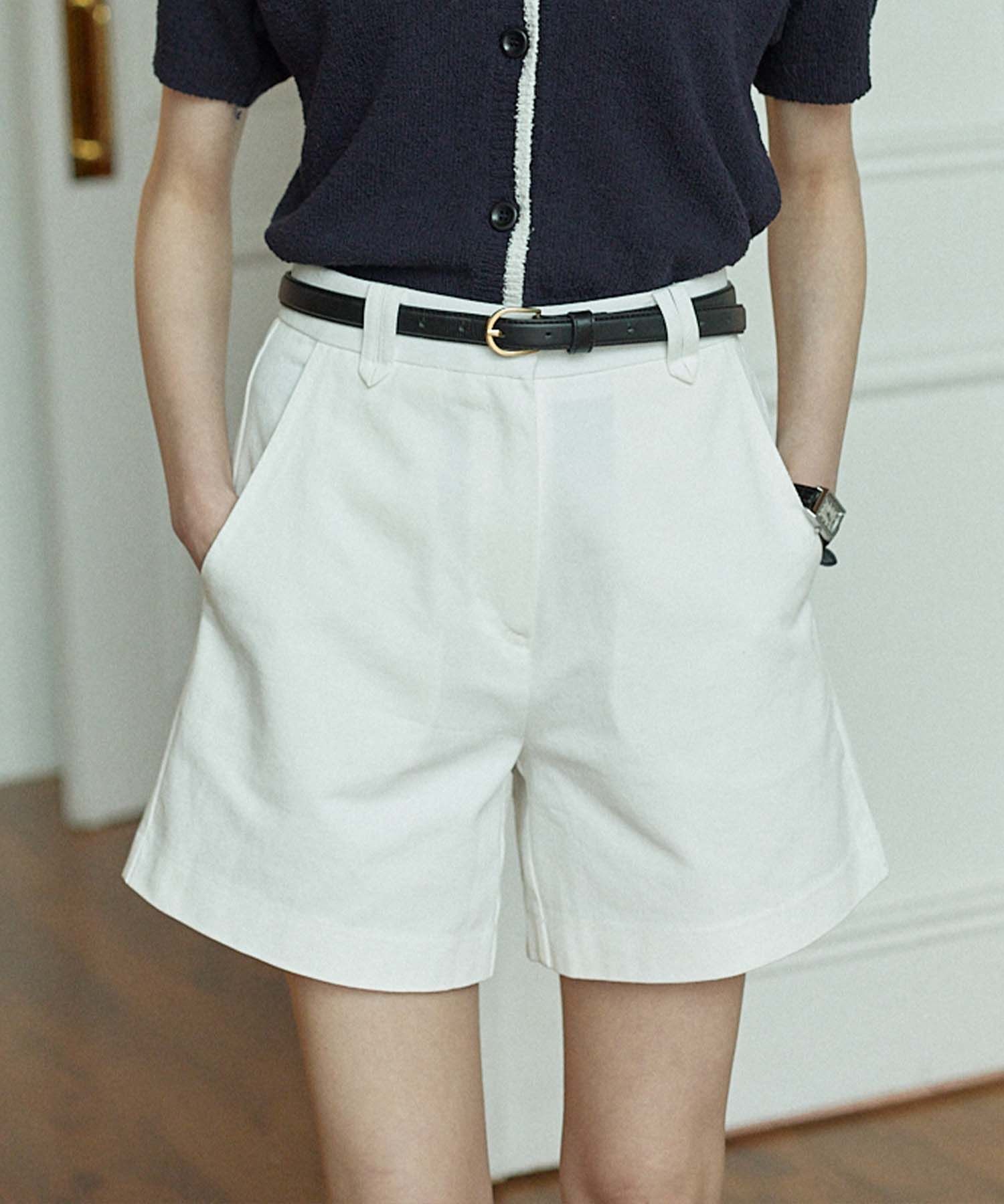 MUSINSA | NONLOCAL Martin Cotton Shorts - White