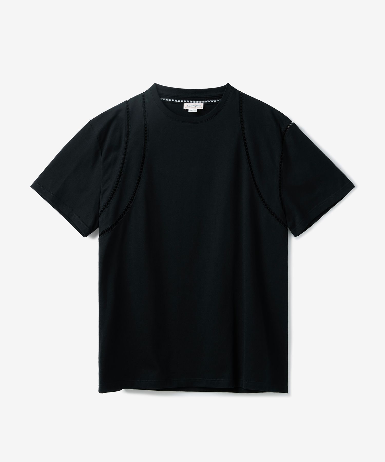 MUSINSA公式 | ALEXANDER McQUEEN カットアウトディテール半袖Tシャツ