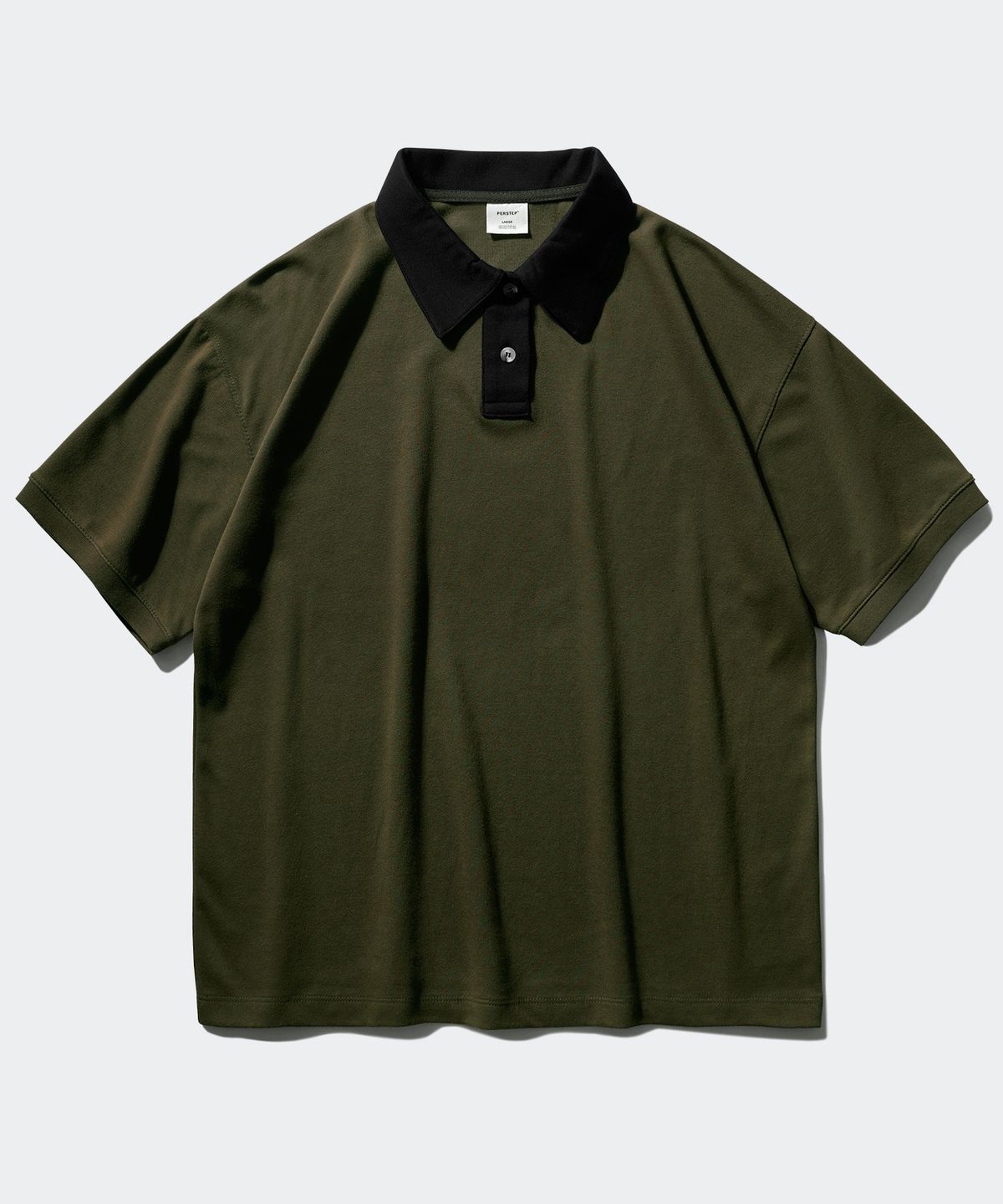 퍼스텝(PERSTEP) 노마드 카라 반팔 카키 HYST4555