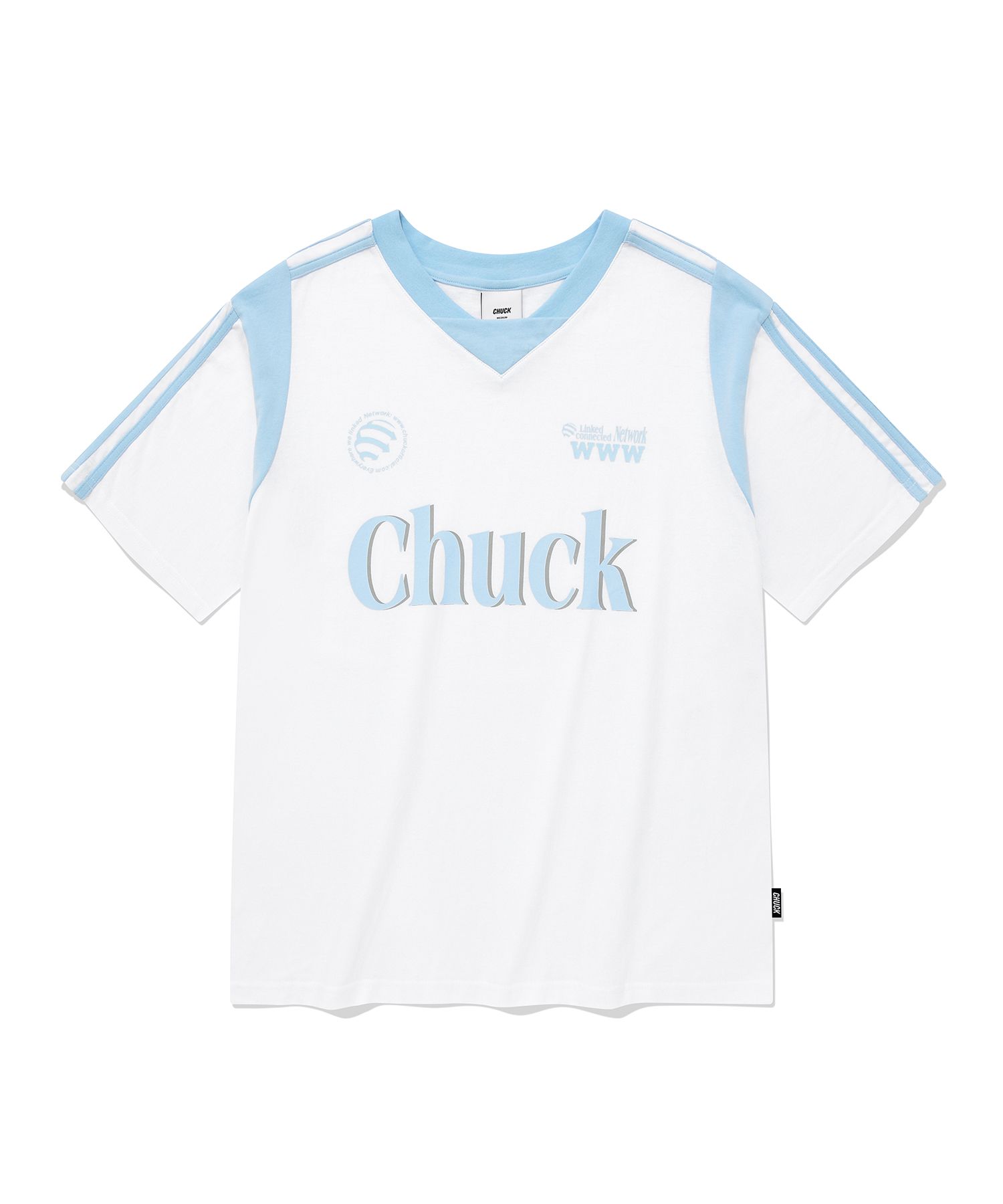 ★韓国の人気★【CHUCK】★Uniform V-Neck T-Shir.t★関税込★ ☆韓国の人気☆【CHUCK】☆Uniform V-Neck T-Shir.t☆関税込