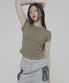 C 90S LINE BASIC T-SHIRT_KHAKI