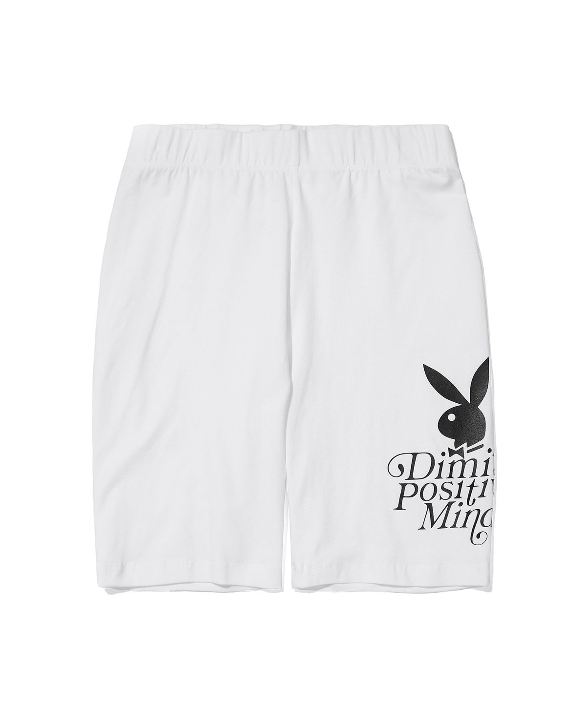 디미토(DIMITO) (PLAYBOY X DIMITO) SPANDEX BIKER SHORT WHITE