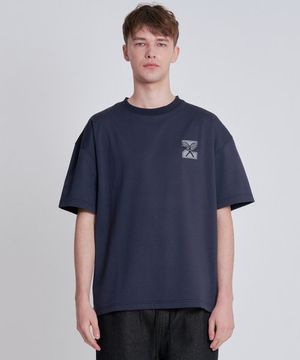 테니스 시그니처 티셔츠 네이비