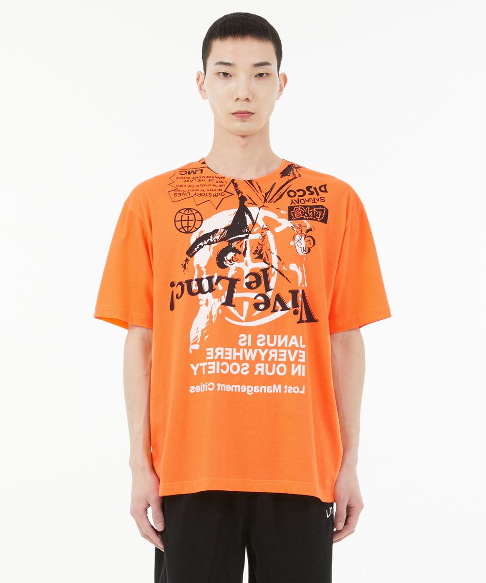 VIVE LE LMC AOP TEE orange