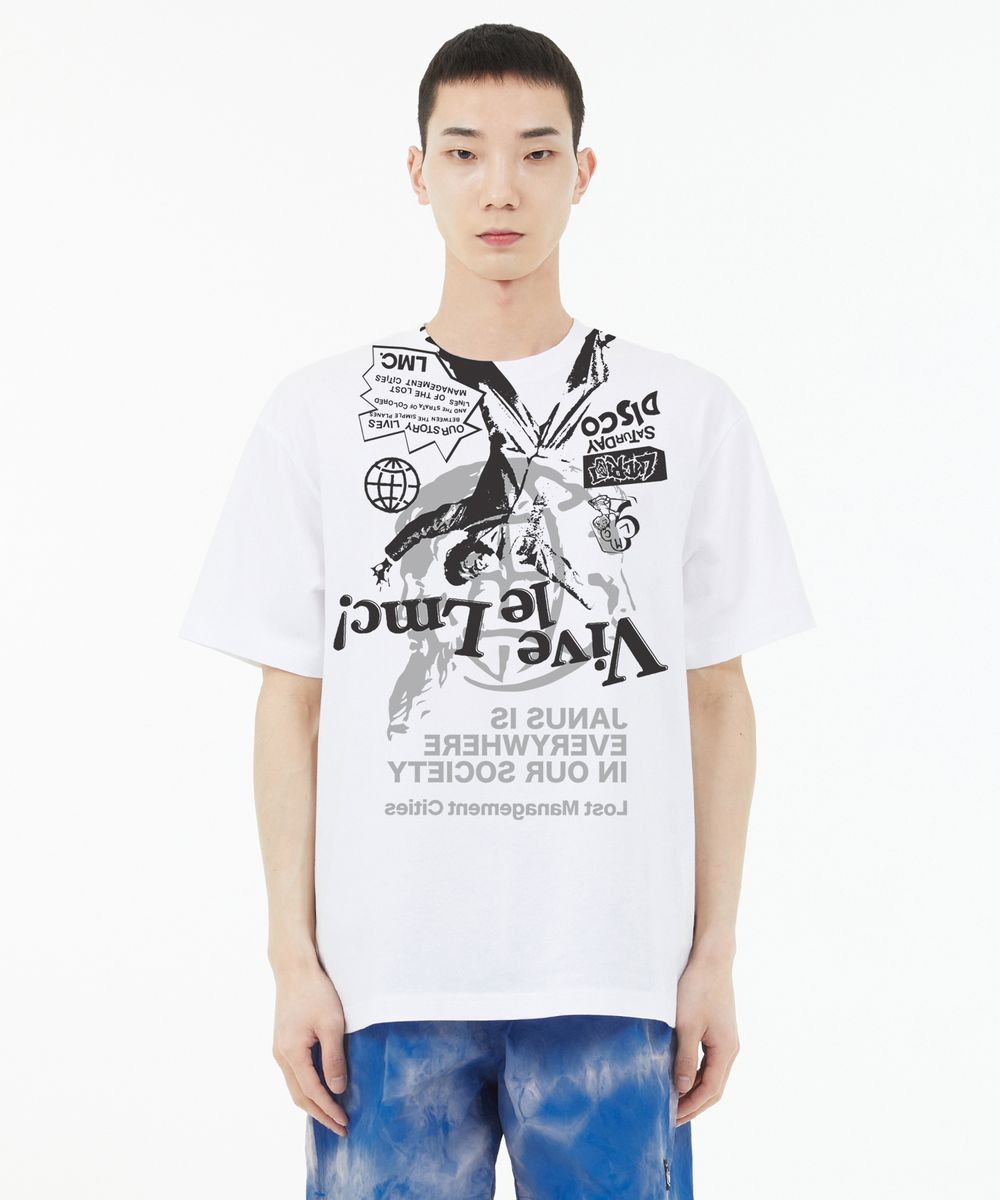 VIVE LE LMC AOP TEE white