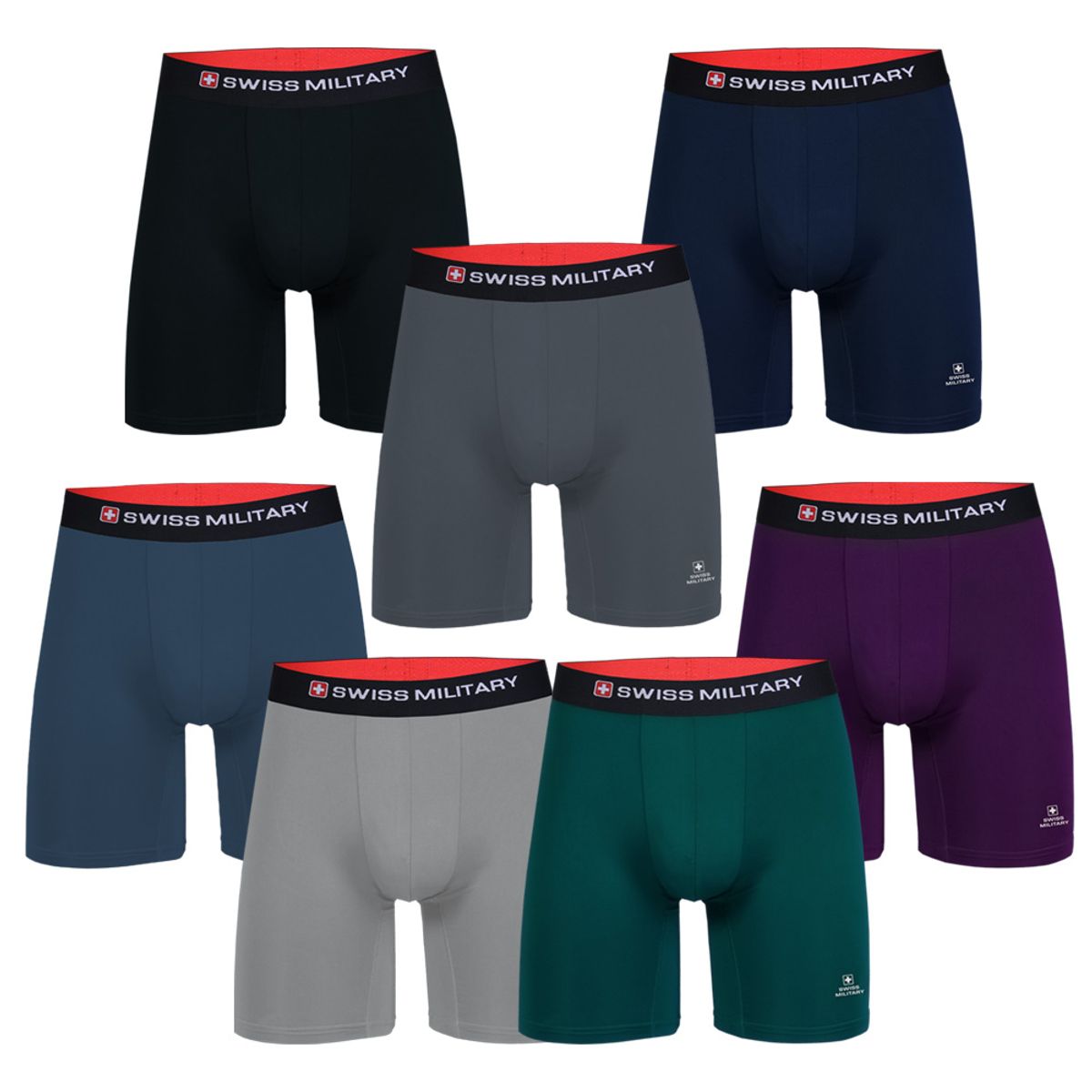 스위스밀리터리 언더웨어(SWISS MILITARY UNDERWEAR) 롱드로즈  남자팬티 5팩구성