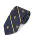 [적립금 5%] 스트라이프 클럽 실크 타이 - 네이비