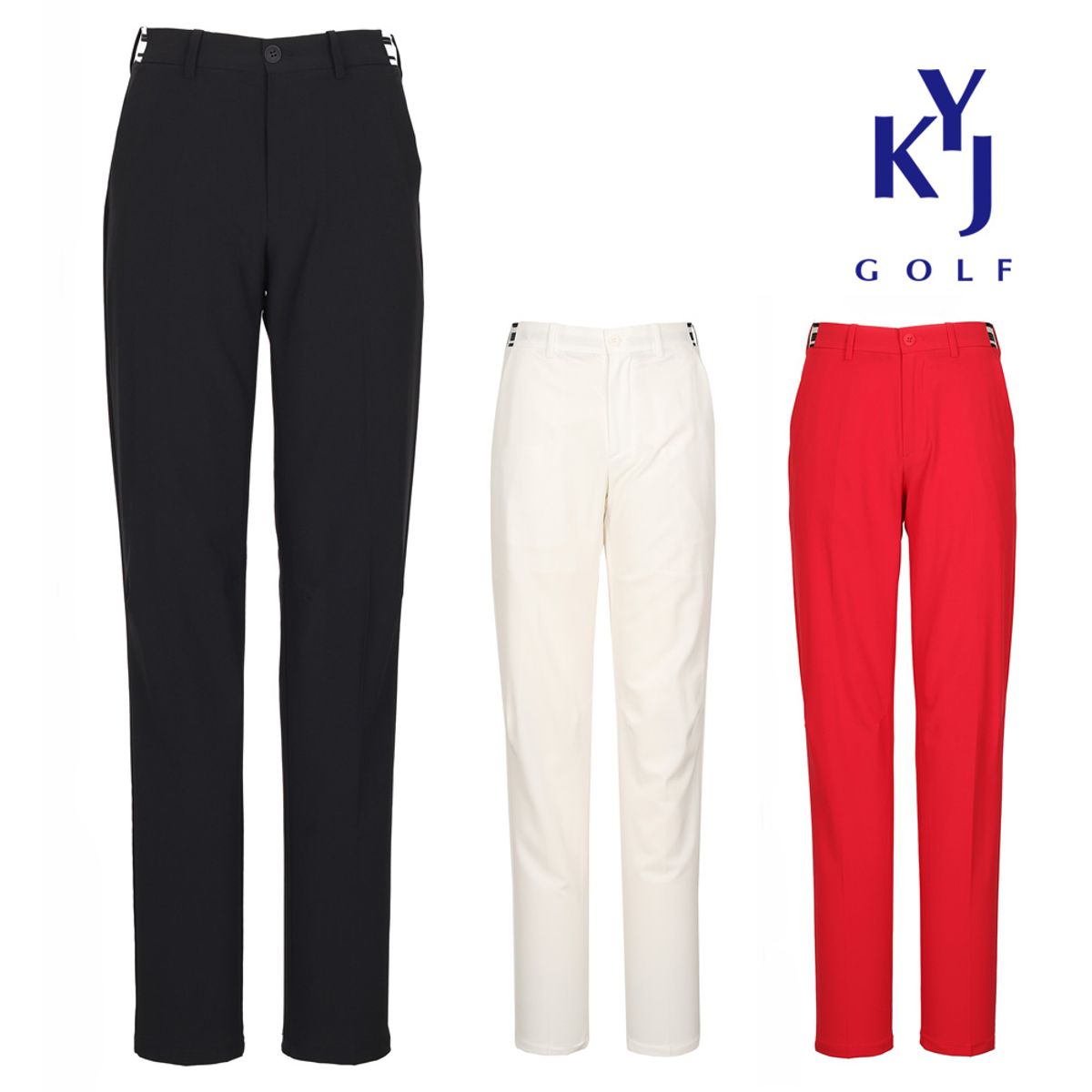 김영주 골프(KIM YOUNG JOO GOLF) 여름 밸트라인 밴딩스판 남성골프바지 KNMMSL43
