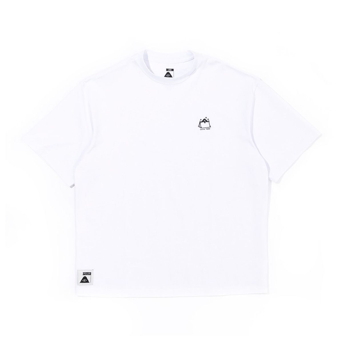 폴러스터프(POLERSTUFF) 캠프 바이브스 릴렉스핏 티 WHITE