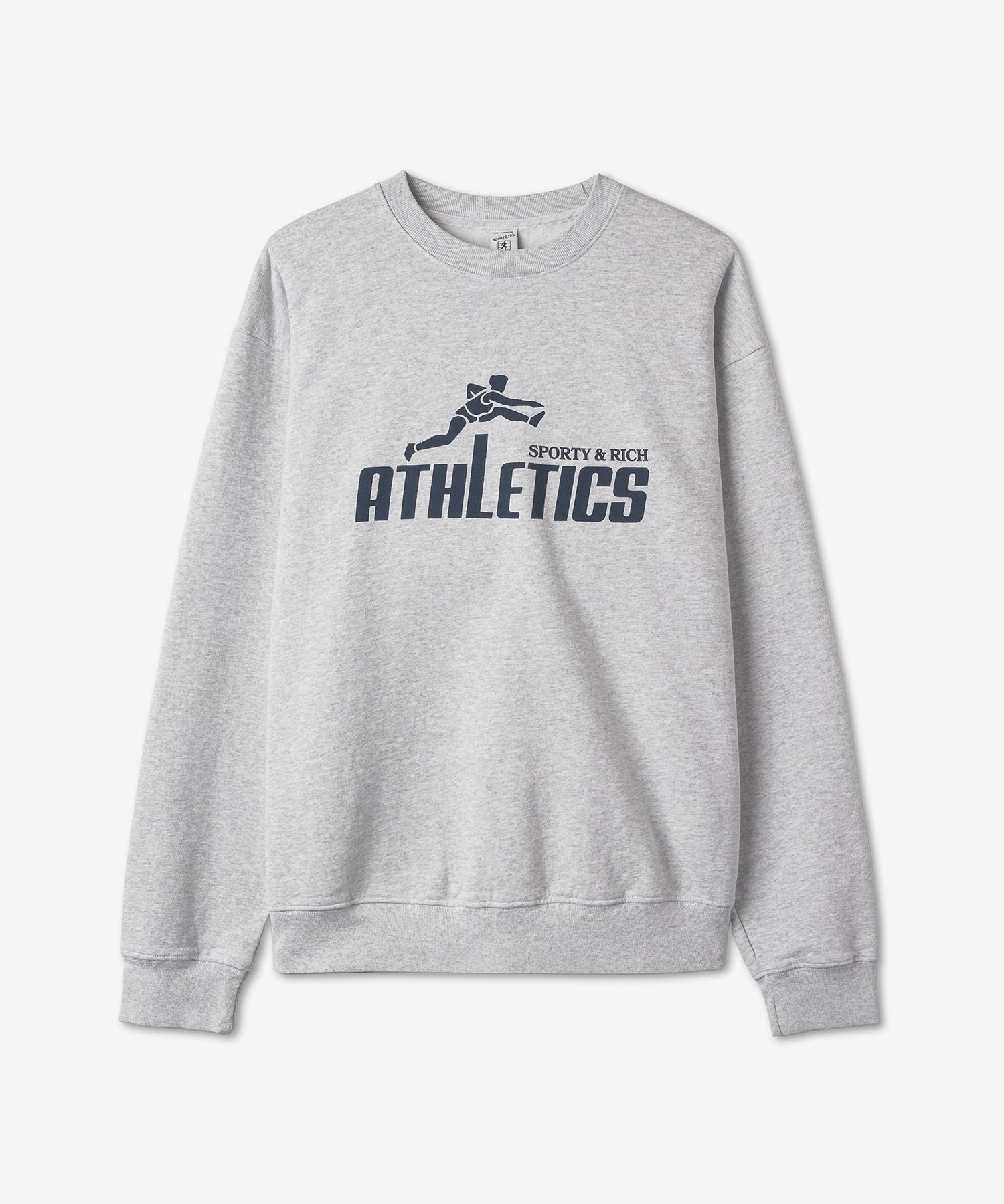 MUSINSA | SPORTY&RICH Athletic Sweatshirt - Gray / CR672HG