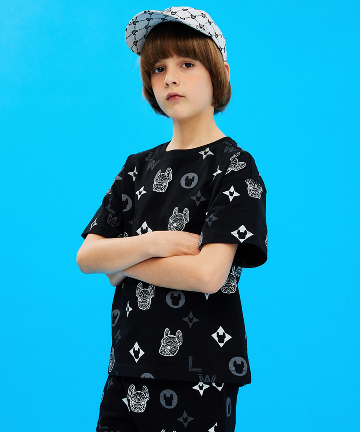 라이프워크 키즈(LIFEWORK KIDS) 키즈) 모노그램 LW 반팔 티셔츠