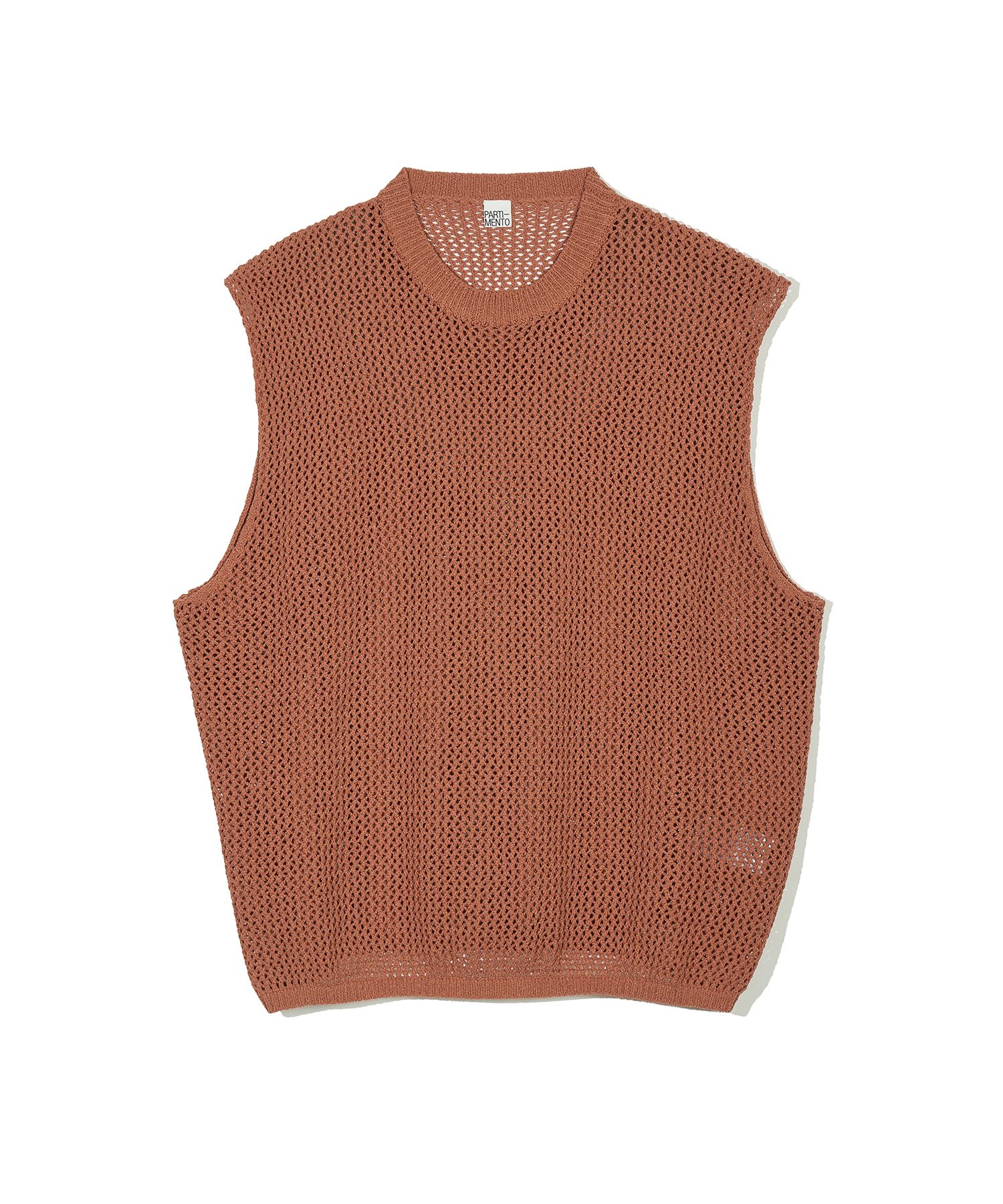 【PARTIMENTO★】23s/s Mesh Net Knit Vest 5color PARTIMENTO