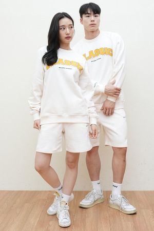클래식 헤비 스웨트셔츠 (아이보리)