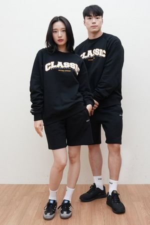 클래식 헤비 스웨트셔츠 (블랙)